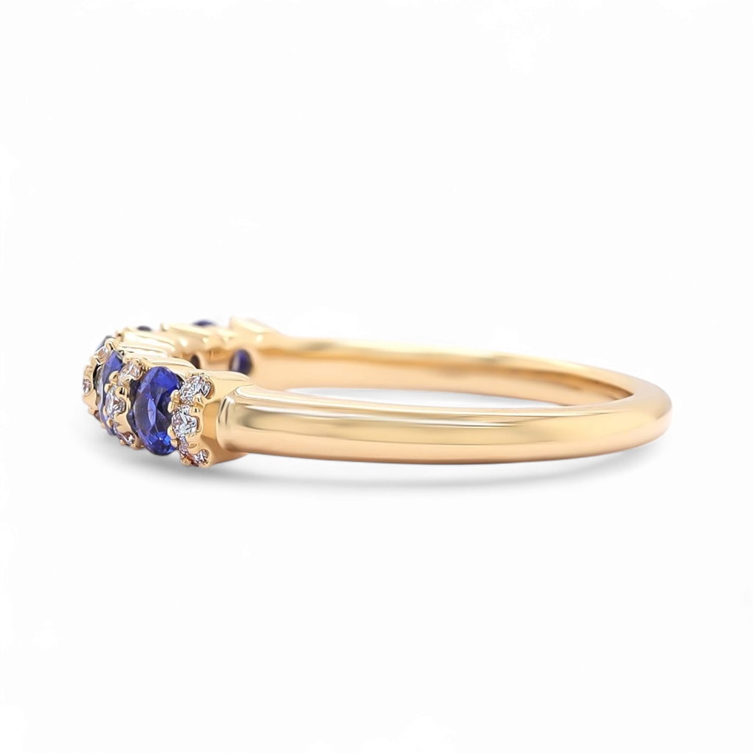 Brilliance Bloom Sapphire and Diamond Band - 1